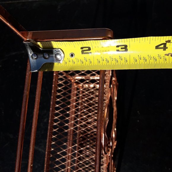 Display Shelf for Wall or Table Top Copper Metal Spice Rack shelves Wall Hanging - Picture 7 of 12